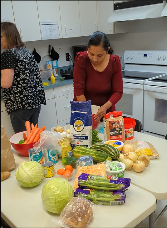 Varity of food items on a table