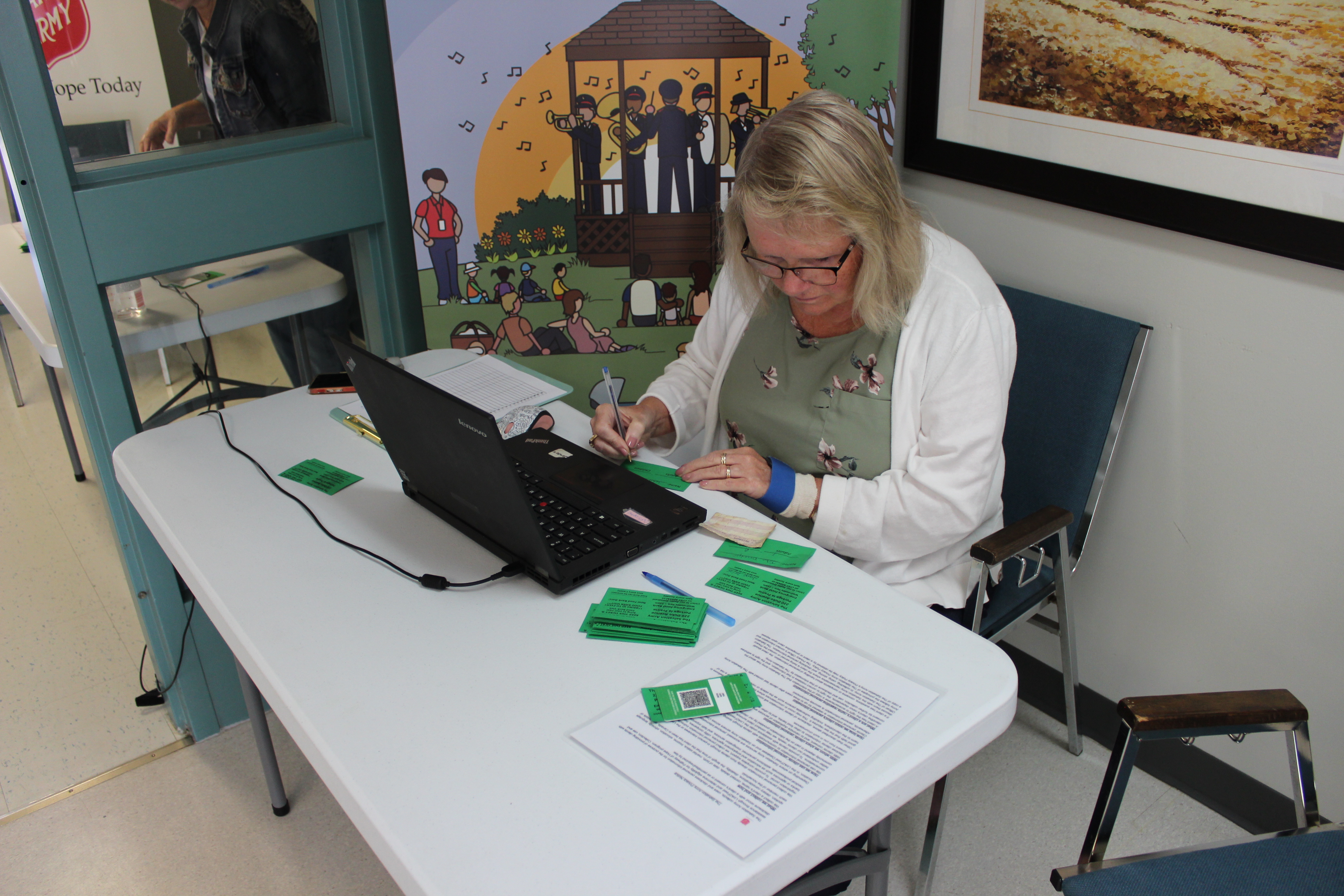 Woman sitting on a chair working on her laptop