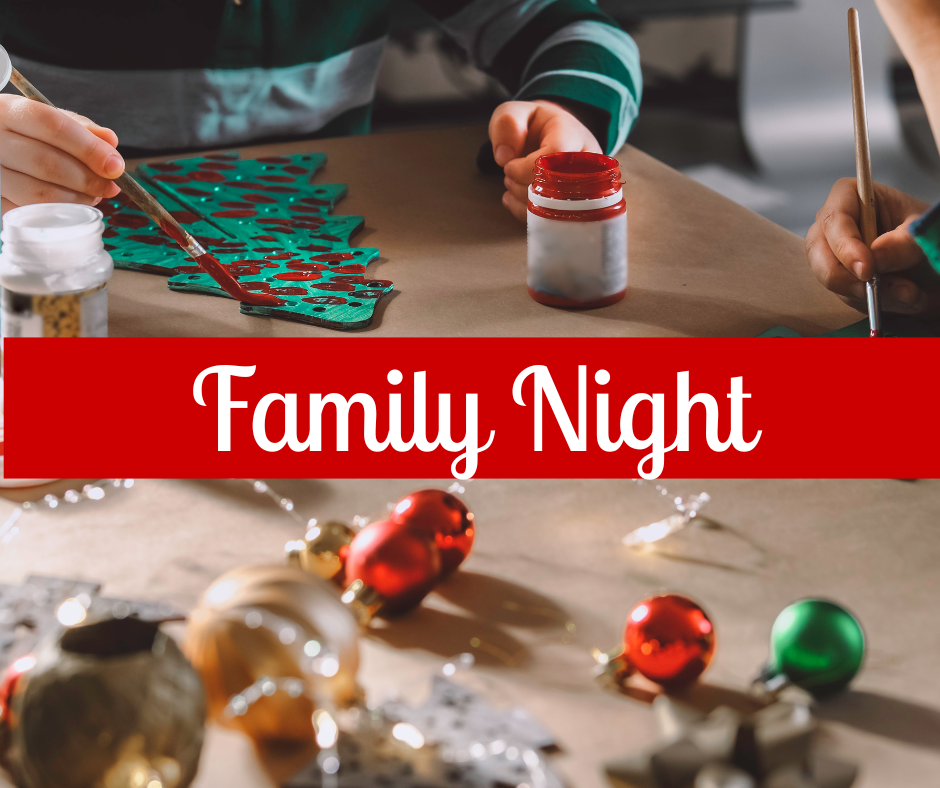 Kids painting christmas tree craft